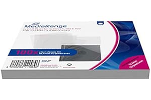 NATUREINKS 200 Mediarange CD wrap sleeve for CD standard 10.4mm or 2 x 5.2mm jewel case with Resealable Flap