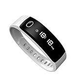 Lemumu CARDMISHA Y8 Schickes Armband IP67 wasserdicht Bluetooth 4.0 Gesundheit Armband Smart Armband für Android IOS, Schwarz