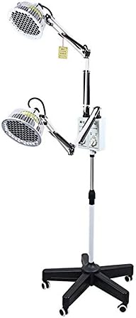 ZHIRONG Electromagnetic Waves Multifunction Physiotherapeutic Apparatus, TDP Treatment Household Vertical Heat Lamp, 360° Double Head Rotating