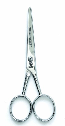 Dovo Moustache Scissors - 11 cm - 43.450 - Straight Blade micro-dentée - Nickel Plated