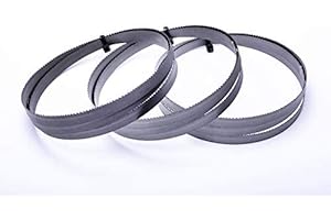 Encut - Set di 3 lame per sega a nastro ad alte prestazioni, 1140 x 13 x 0,65 mm, 6-10 denti bimetallici M42, ad esempio per Güde MBS 105 V