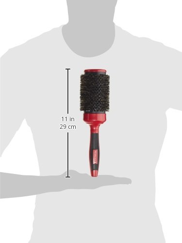 Remington Haarbürste B96REU Silk – antistatische Nylon und Wildschweinborsten, metallic-rot, 1er Pack (1 x 1 Stück) - 4