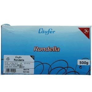 Preisvergleich Produktbild Läufer 50 x Gummiringe Rondella Nr. 3 / 20mm rot 10g