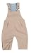Piccalilly Organic Cotton Beige Baby Boys Dungarees 3-6 months