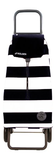 ROLSER Einkaufsroller RG / LIDO, MOU053, schwarz-weiß, 41 x 32,5 x 104 cm, 51 Liter, 50 kg Tragkraft