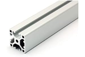 DOLD MECHATRONIK Profilé design en aluminium 40 x 40 cm - 1 rainure dissimulée - Type I - Rainure 8 (légère) - Argent anodisé - Profil en aluminium 40 x 40 - Profil système 260 mm