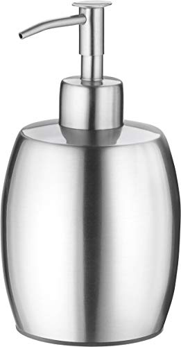 Preisvergleich Produktbild Golden Lutz® Seifenspender aus rostfreiem Edelstahl, gebürstet, Stand, bauchig