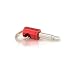 Produktbild Dongle Dangler Schlüsselanhänger – hält Apple Lightning zu 3,5 mm Kopfhöreranschluss Adapter – Schlüsselanhänger kompatibel mit Kabel für iPhone 7, 7 Plus, iPhone 8, 8 Plus, iPhone X, Google Pixel 2 1-Pack rot