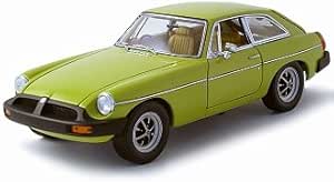 Die-cast Model MG MGB GT (1975) (1:18 scale in Yellow) : Amazon.co.uk ...