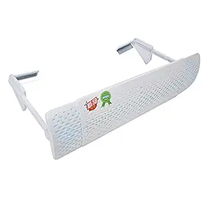 Air Conditioner Vent Cover, Anti Blast Anti-Condensation Helps Cooling/Heating Air Circulation Air Conditioner Deflector with Filter Sheet for Home Office