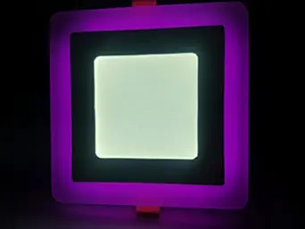 Antalia 3 Step Square LED Panel Light(White+Pink)