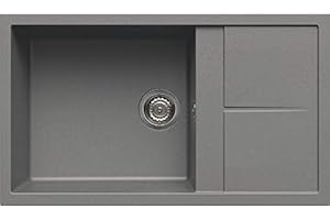 ELLECI LGU41048 | Lavello da incasso GRANITEK UNICO 410 | Colore : Cemento