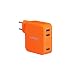 Produktbild Lumsing Quick Charge 3.0 35W USB Ladegerät Wand Ladeadapter, 1 Port QC3.0 + 2 Port mit Smart IC Technologie Wall Charger für iPhone7/ 7Plus, iPad, HTC One A9/M9, Nexus 6, LG G5 V10 ,Smartphones Tablets und andere USB-ladende Geräte (Orange)