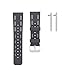 Produktbild Glowjoy Sports Strap Kompatibel für Fitbit Versa/Versa Lite, Weiche Silikon Uhrenarmbänder Unisex Durchbrochene Ersatzarmband Wasserdichtes Atmungsaktive Sportband Werkzeug Montage (Grau)