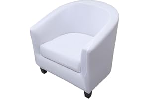 Highdi Sesselschoner Sesselüberwurf mit Elastisch Stretch Husse 2 Stück, Club Chair Schonbezug Sofabezug mit hoher Dehnung Sessel für Loungesessel Cocktailsessel (einfarbig weiß)