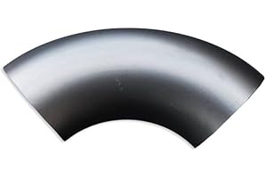 FMIC.EU PERFORMANCE Codo de tubo de acero inoxidable, arco de escape, arco de soldadura, 90 grados, 42 mm, grosor de la pared: 1,5 mm, arco de escape, arco de soldadura, adaptador de soldadura