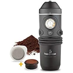 Handpresso Auto 48261 Machine expresso portable à dosettes ESE ou café moulu pour voiture 12V