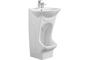 EVOLVE Ablution Wudu Wash Basin – Dual-Level Wall Hung Basin & Foot Wash Unit, Portable Hand Wash Sink, Free Standing Hand Wash Station, Bathroom Sink Unit with Basin – Perfect Wudu Basin for Home