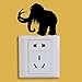 Price comparison product image Chi Wall Sticker Mammoth Mastodon Switch Sticker Classic Vinyl Removable Home Decoration Wall Sticker 2Pcs