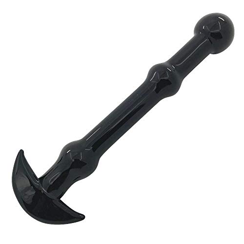 Preisvergleich Produktbild LSDD Glas Analplugs Glasdildo Klar Kristall Anal Butt Plug Klassische Dildos Analdildo Analspielzeuge Sexspielzeug,Black