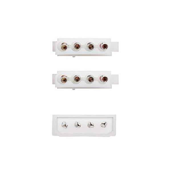 NANOCABLE 10.19.0401 - Cable Alimentación 2xMOLEX Macho a 1xMOLEX Hembra, 4pin/M-2xMOLEX 4pin/H, 20cm, Multicolor - Image 3