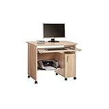 computertisch klein buche Tastatur- und Unterbodenauszug