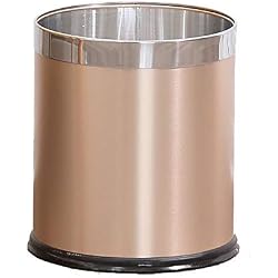 Poubelle ouverte en métal, Corbeille de petit bureau, Poubelle créative moderne, Convient pour les chambres d'enfants, hôtels, salles de bains, poubelles de cuisine, 18L, 13L, 10L, 8L