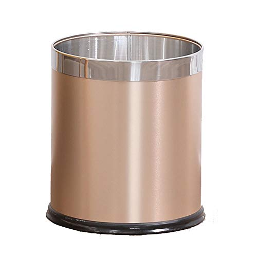 Poubelle ouverte en métal, Corbeille de petit bureau, Poubelle créative moderne, Convient pour les chambres d'enfants, hôtels, salles de bains, poubelles de cuisine, 18L, 13L, 10L, 8L
