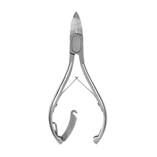 Footful Professional Large Stainless Steel Paronychia Nail Cutter Ingrown Toenail Ingrowing Nail Clippers---Silver