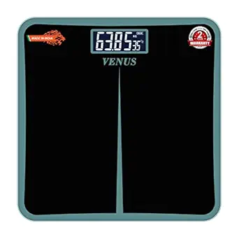 Venus (India) EPS-8199 Digital Electronic LCD Personal Health Checkup Body Weighing Scale (Black)