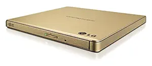 LG GP65NG60 (Gold) Ultra-Slim Portable DVD Burner & Drive with M-DISC Support-GP65NG60 Gold