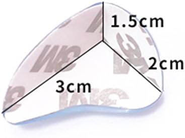 Baby Safety Transparent Bumper Angle Glass Coffee Table Protective Corner Thicken Baby Table Case (1 Set 8 Pcs)