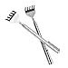 Produktbild 2x 15,5-50 cm Edelstahl-Rückenkratzer Teleskopausziehbarer Rücken Kratzer Metall Massagegerät