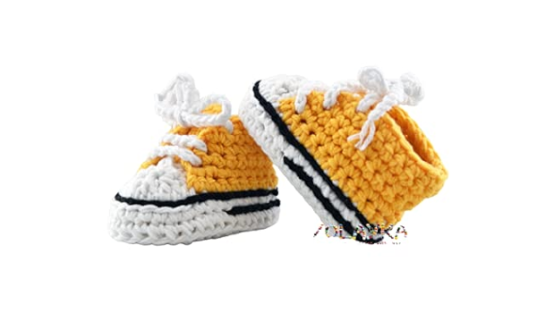 yellow infant converse