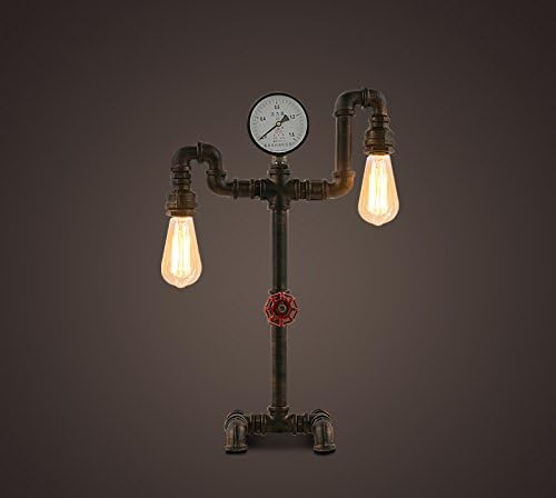 SKC LIGHTING American Retro Art Wind Wit Creative Edison Water Tube Lamp Loft Bar Brown Coffee Restaurant Bedroom Decoration