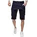 Produktbild Herren Shorts - Omingkog, Badehose für Herren Einfarbiges Kurze Hose für Freizeit Sport Jogginghose Trainingshose Sporthose Slim Fit Badeshorts Multi-Pocket Tooling Hosen(Marine,XXL)
