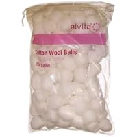 Alvita Cotton Wool Balls 100% Pure Cotton 100 Balls by Alvita