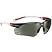 Price comparison product image NoCry Safety Sunglasses with Green Tinted Anti Scratch Wrap-Around Lenses, Non-Slip Grips, UV 400 Protection, Adjustable Fit, White & Red Frames