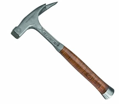 Peddinghaus Xstriker Marteau de charpentier en acier avec manche revêtu du cuir