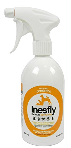 Insecticida listo uso para eliminar plagas dónde habitan los animales. Inesfly EM HOUSE IGR VET