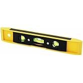 AEE&reg; Portatif Mini Su Terazisi 23 cm &ndash; 3 G&ouml;zl&uuml; Torpedo Level | Profesyonel İnşaat &Ouml;l&ccedil;&uuml;m Aleti | Dayanıklı ve Hassas &Ouml;l&ccedil;&uuml;m İ&ccedil;i
