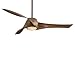 Price comparison product image Minka Aire by George Kovacs Design - Artemis Liquid Nickel Ceiling Fan - 147 cm IN DIAMETER - Includes Remote Control wood optics