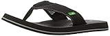Shoes Sanuk Herren Beer Cozy Zehentrenner, Schwarz (Black), 43 EU