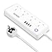 Price comparison product image Innens WiFi Smart Power Strip, Surge Protector Extension Lead Voice Control Compatible with Alexa Google Home and IFTTT, App Remote Control Timing Function, 4 AC Outlets 4 USB Ports, No Hub Required