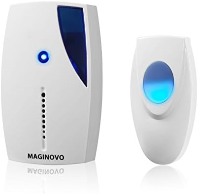 Wirless Doorbells, Battery Operated Door Chimes Remote Control 36 Tones with LED Indicator