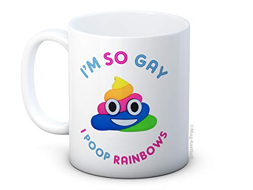 mug-tastic I' m So Gay I Poop Rainbows - Alta Qualita 'caffè tè Tazza