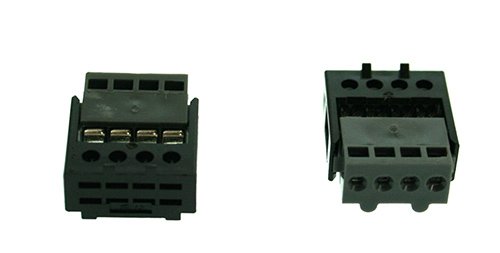 Preisvergleich Produktbild LGB Flachstecker 4 polig 2 Stück Modell-Land 85201006