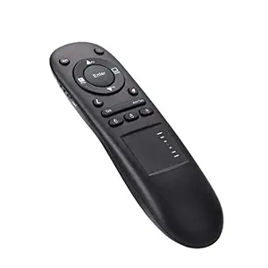 Ultima Cords & Cables 2.4GHz Wireless RF Remote Control Laser Pointer Pen with Touch-pad Air Mouse for Power Point PPT Compatible with PC Laptop (Black)