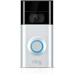 Ring Video Doorbell 2 | Sonnette Vidéo HD 1080p, système audio bidirectionnel, détection de mouvements et connexion Wi-Fi