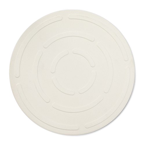 Relaxdays Pizzastein für Backofen rund mit Pizzaschieber, D 38 cm, 1 cm dick, Baking Stone aus Cordierit für knusprige Steinofenpizza Grillstein für Pizza, Brot und Flammkuchen in Herd & Grill, beige - 3